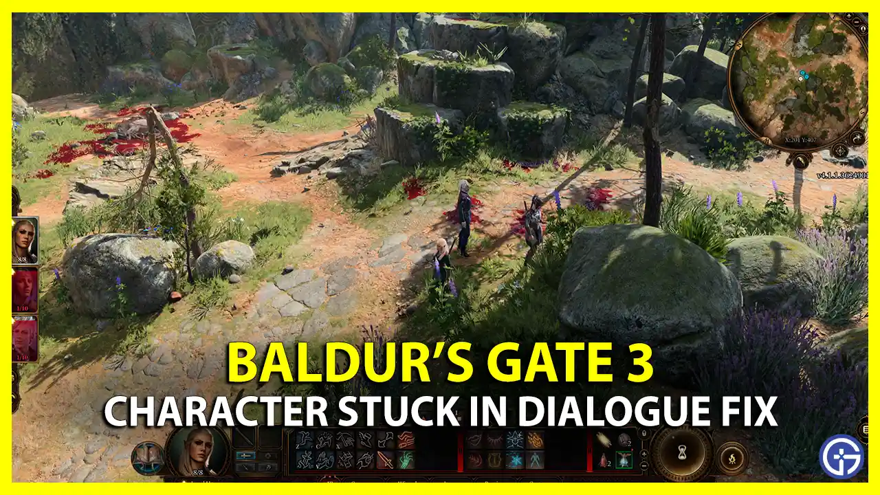 Baldurs Gate 3 character stuck in Dialogue fix