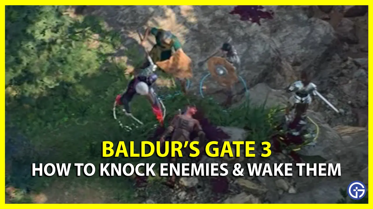 knock someone out baldur's gate 3