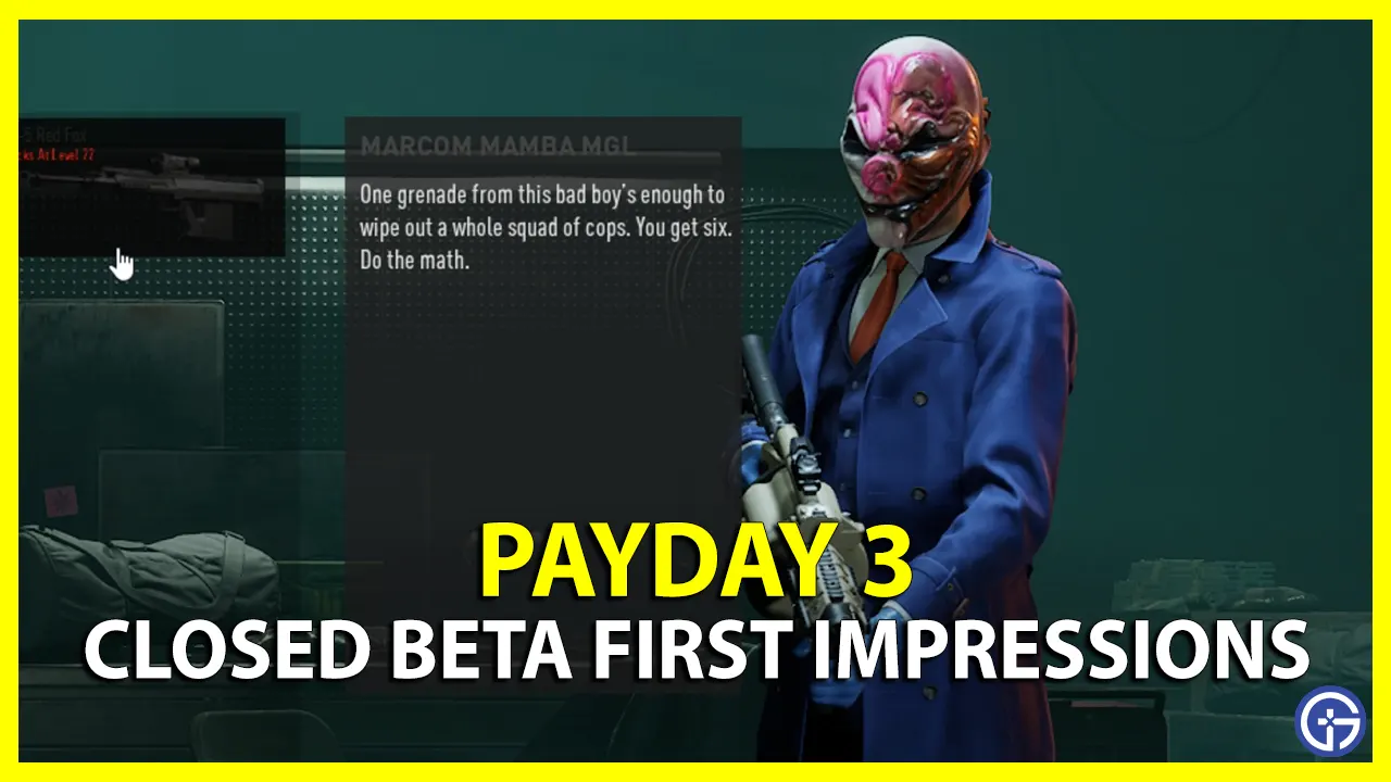payday 3 closed beta review