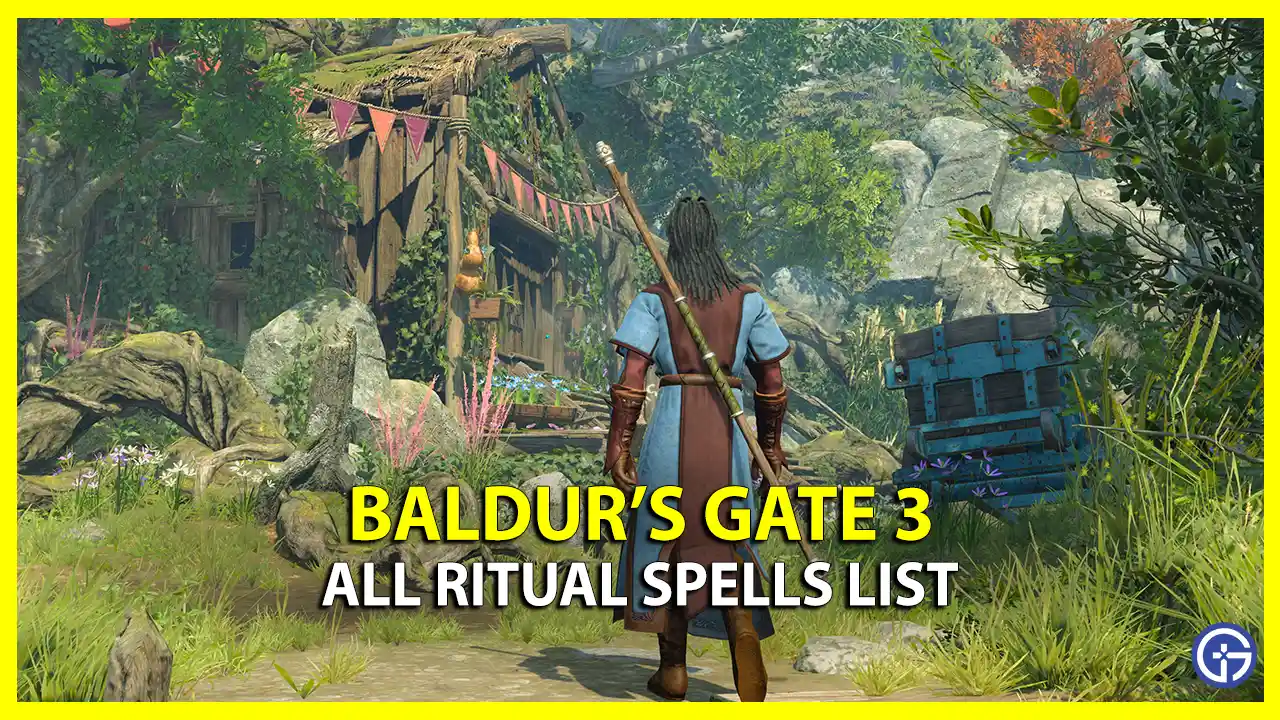 ritual spells list baldur's gate 3