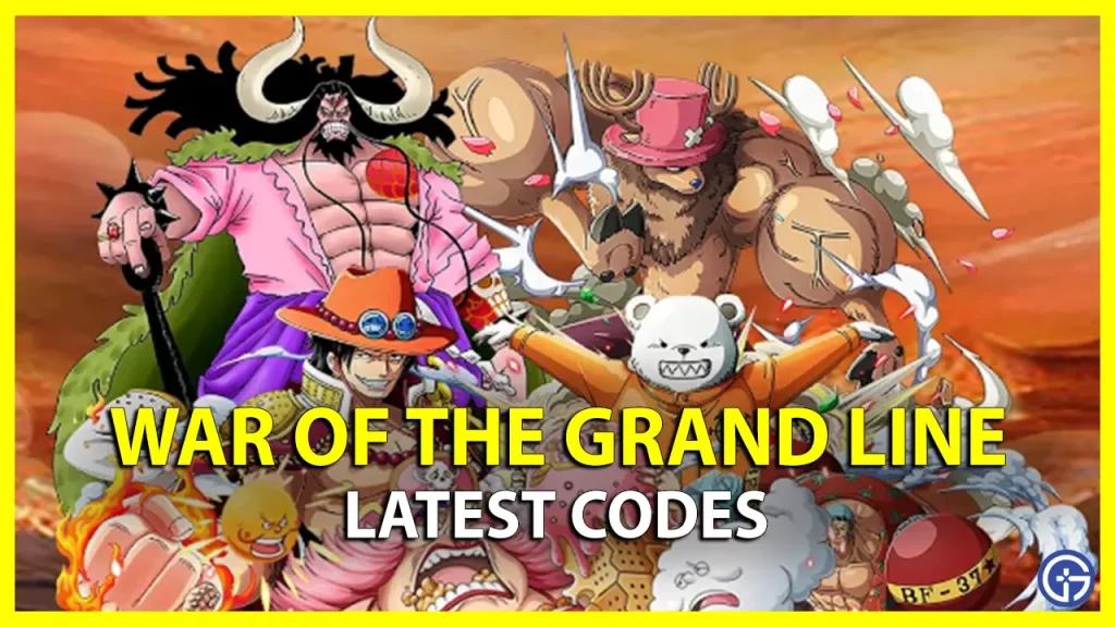 war of the grand line codes