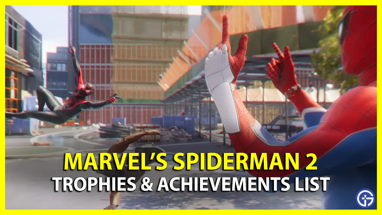 All Marvel's Spiderman 2 Trophies