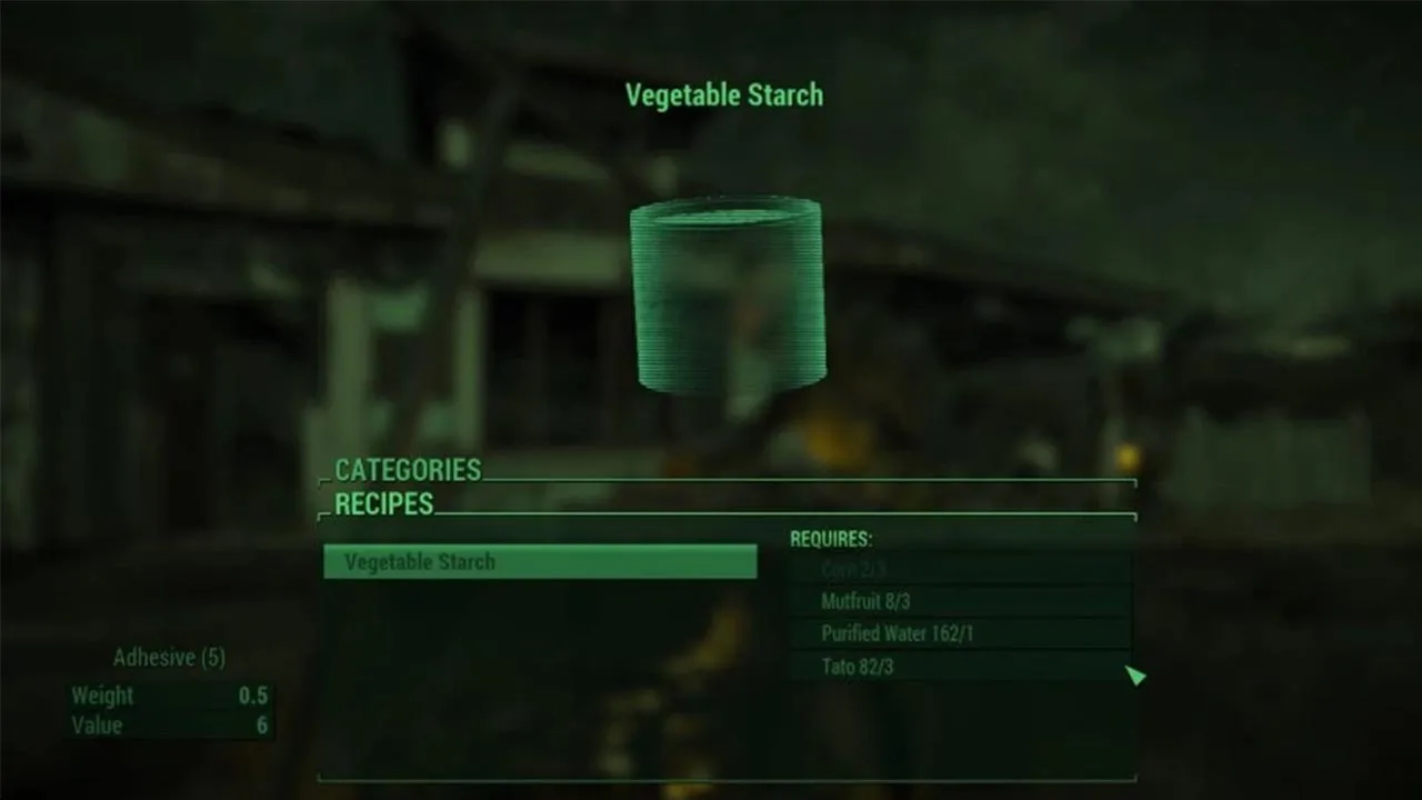 Fallout 4 stuck in cafting menu fix