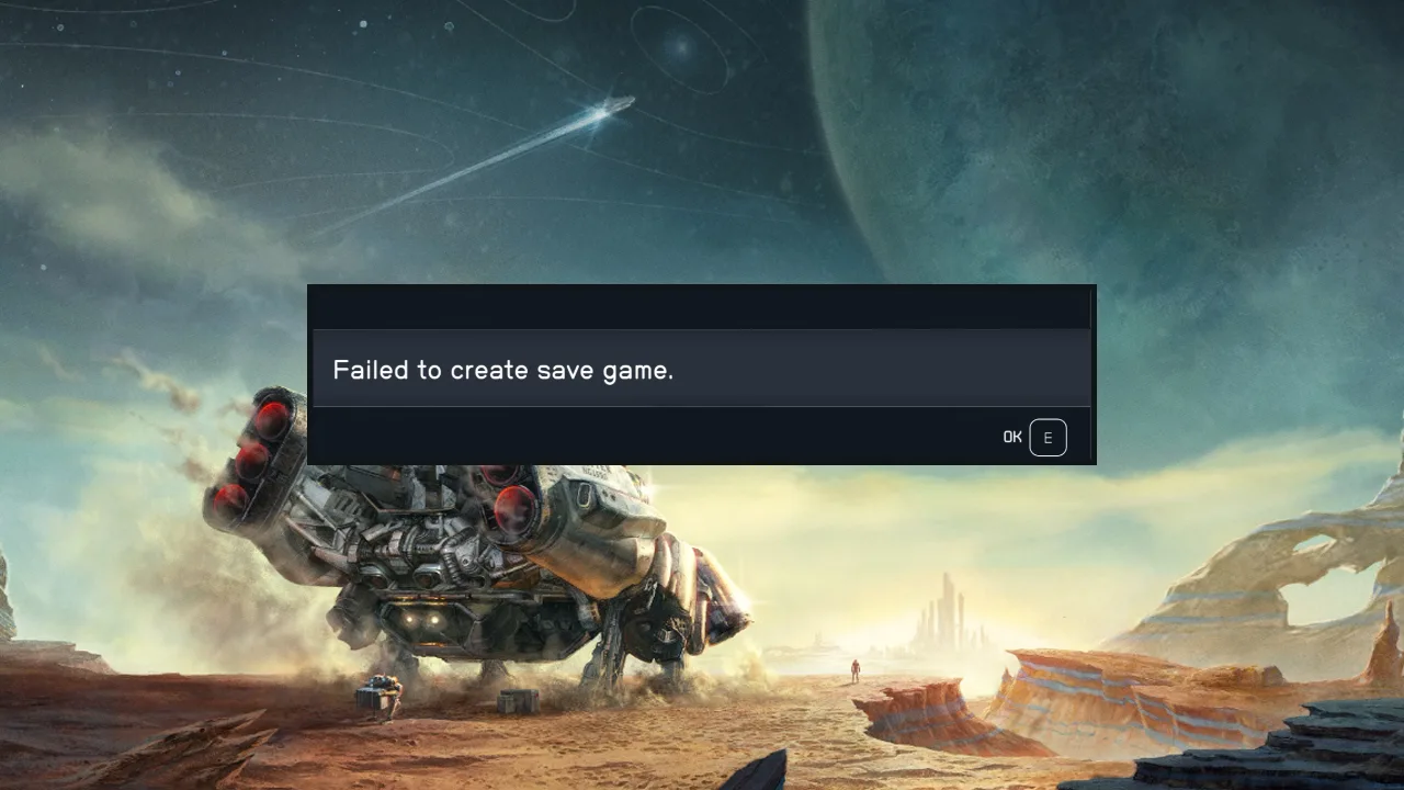 Fix Starfield Failed To Create Save Game