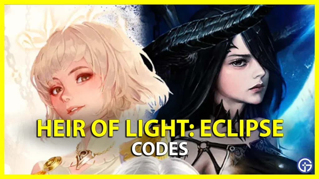 Heir Of Light Eclipse Codes