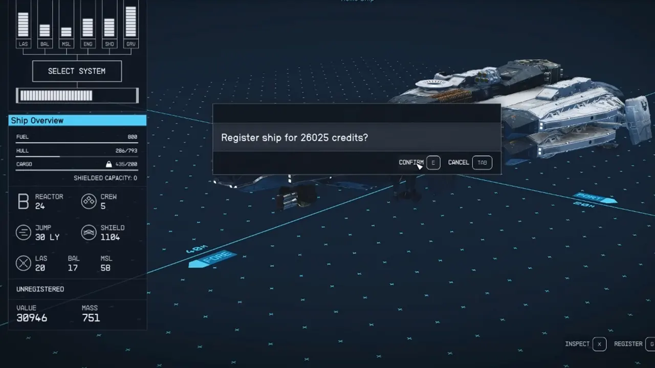 How to Register and Sell the Stolen Ship in Starfield