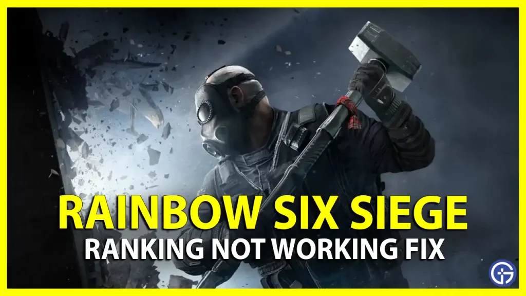 Rainbow Six Siege Ranked Not Working Fix