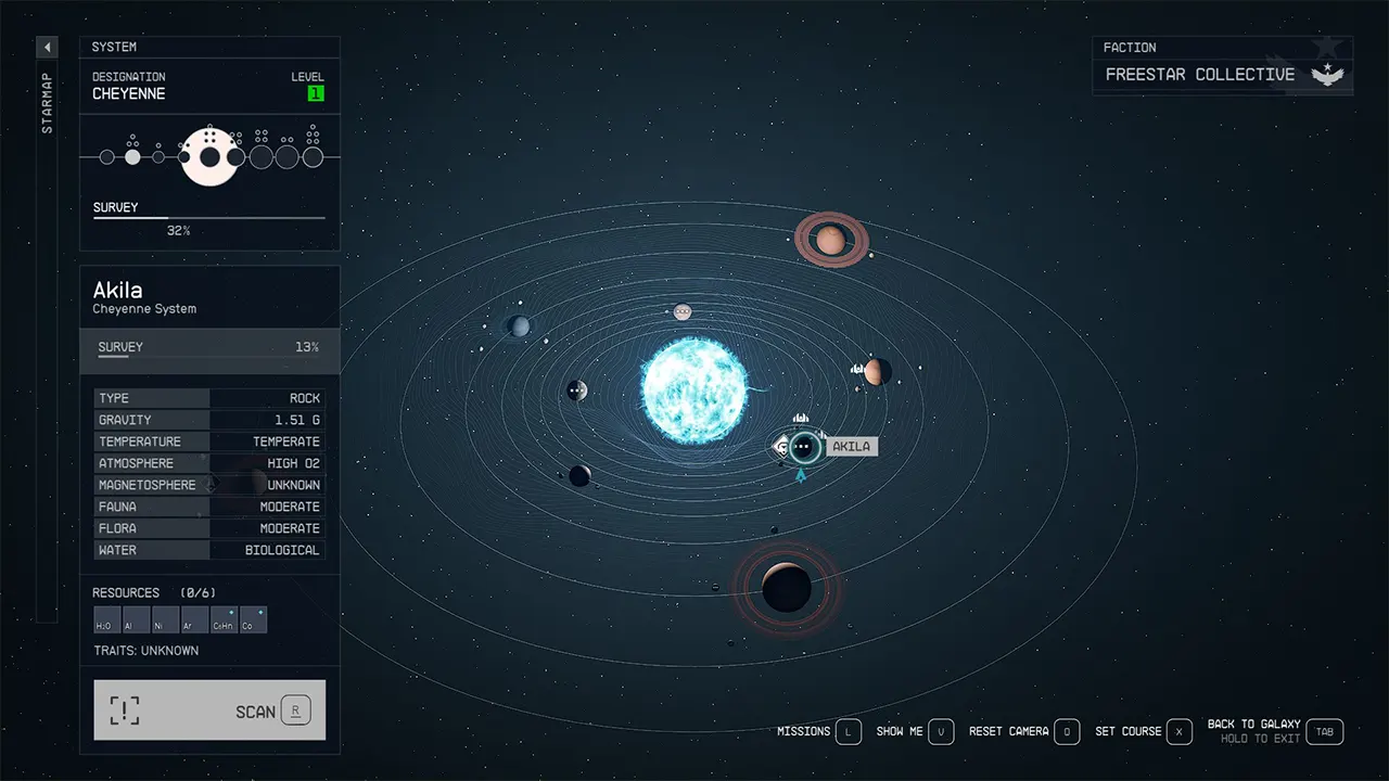 Akila Planet in Cheyenne System: Rowland Arms Location