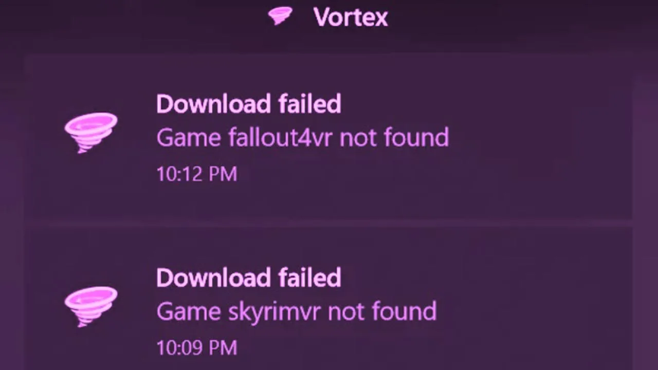 Vortex download failed 401 error fix