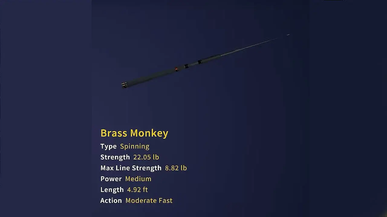 brass monkey fishing rod call of the wild