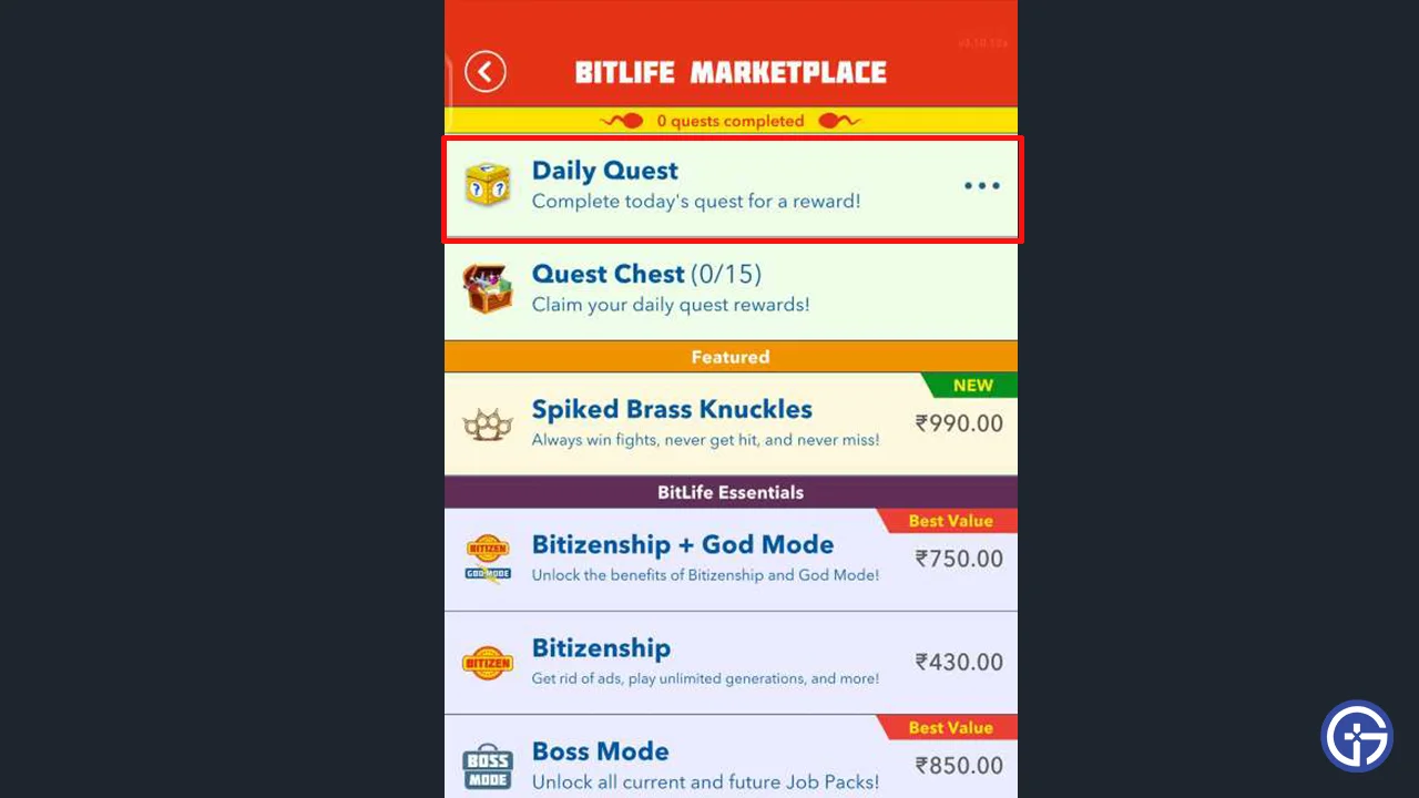 how to complete todays bitlife daily quest 