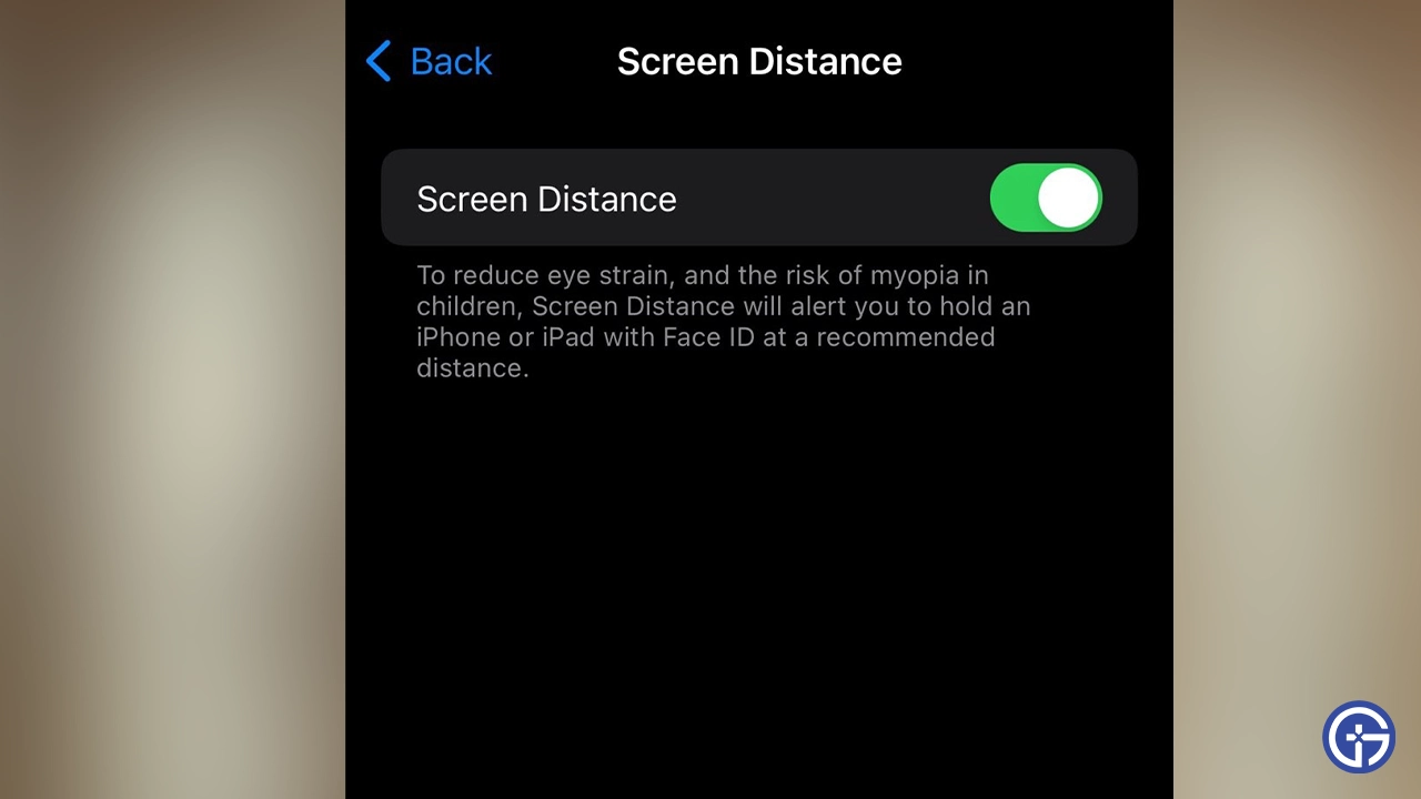 iphone too close settings screen distance alert turn off