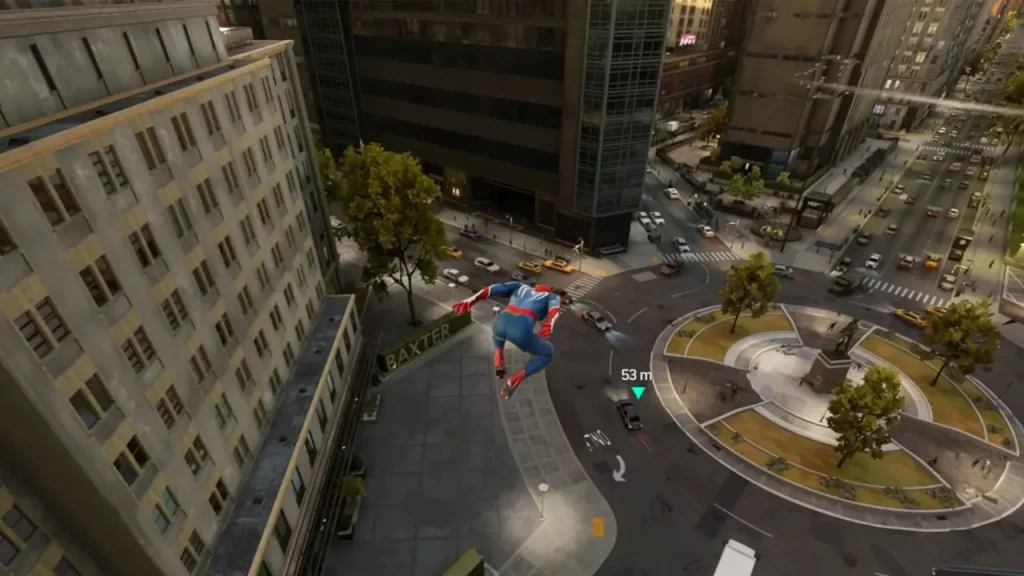 Charge Jump in Place in Spiderman 2