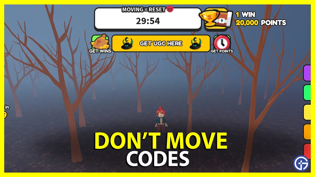 Codes Roblox Don't Move