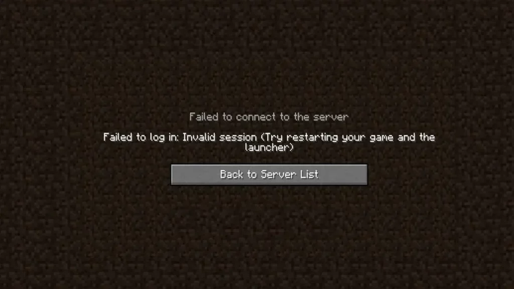 Minecraft Failed To Connect To Server Error