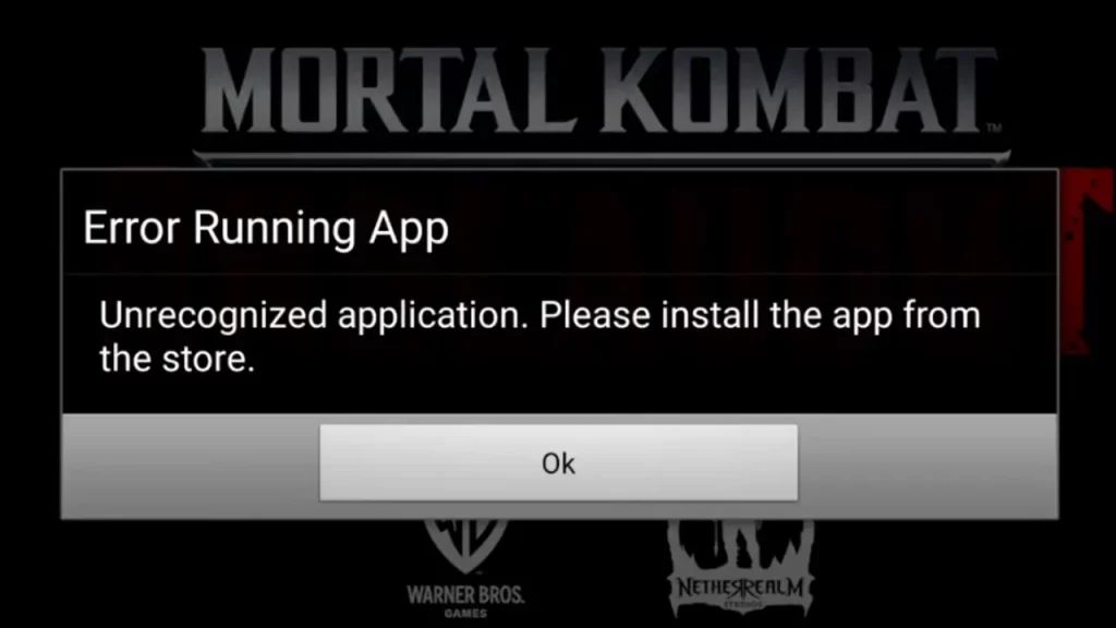 Fix Mortal Kombat Onslaught Error Running App