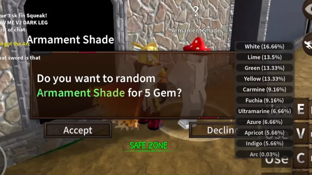 How to change Armament Shade in King Legacy - Pro Game Guides