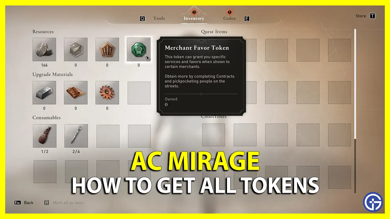 How To Get All Types of AC Mirage Tokens