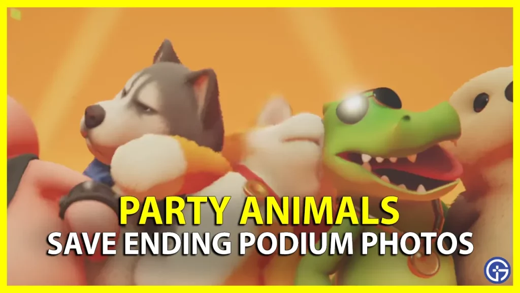 How To Save Ending Podium Photos In Party Animals