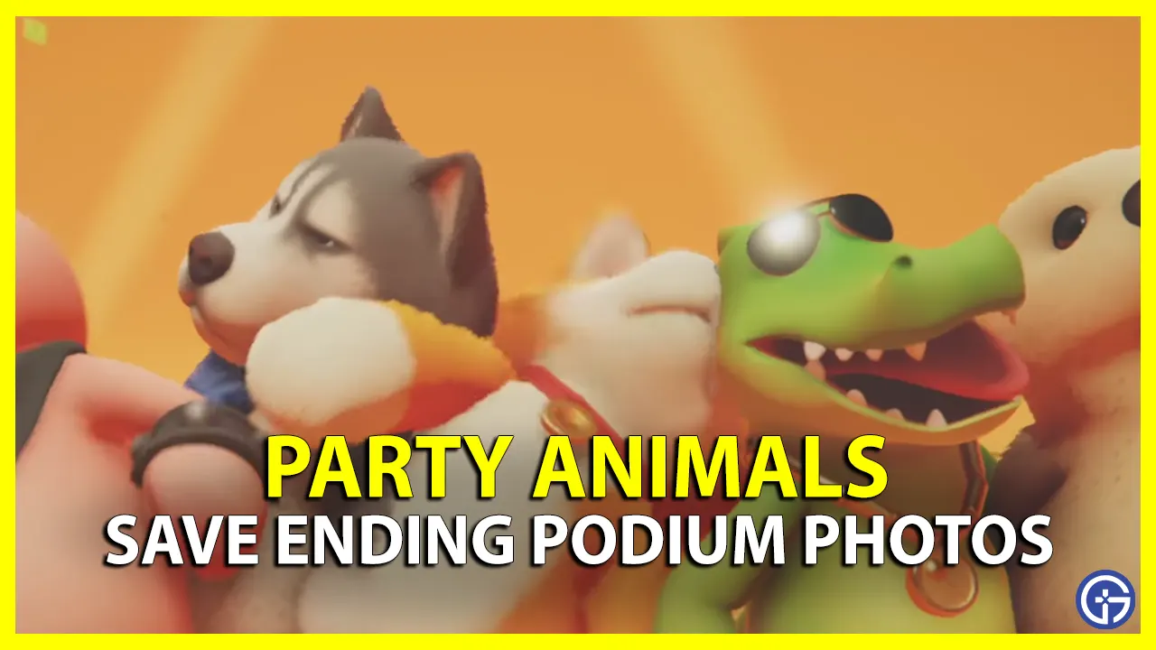 How To Save Ending Podium Photos In Party Animals