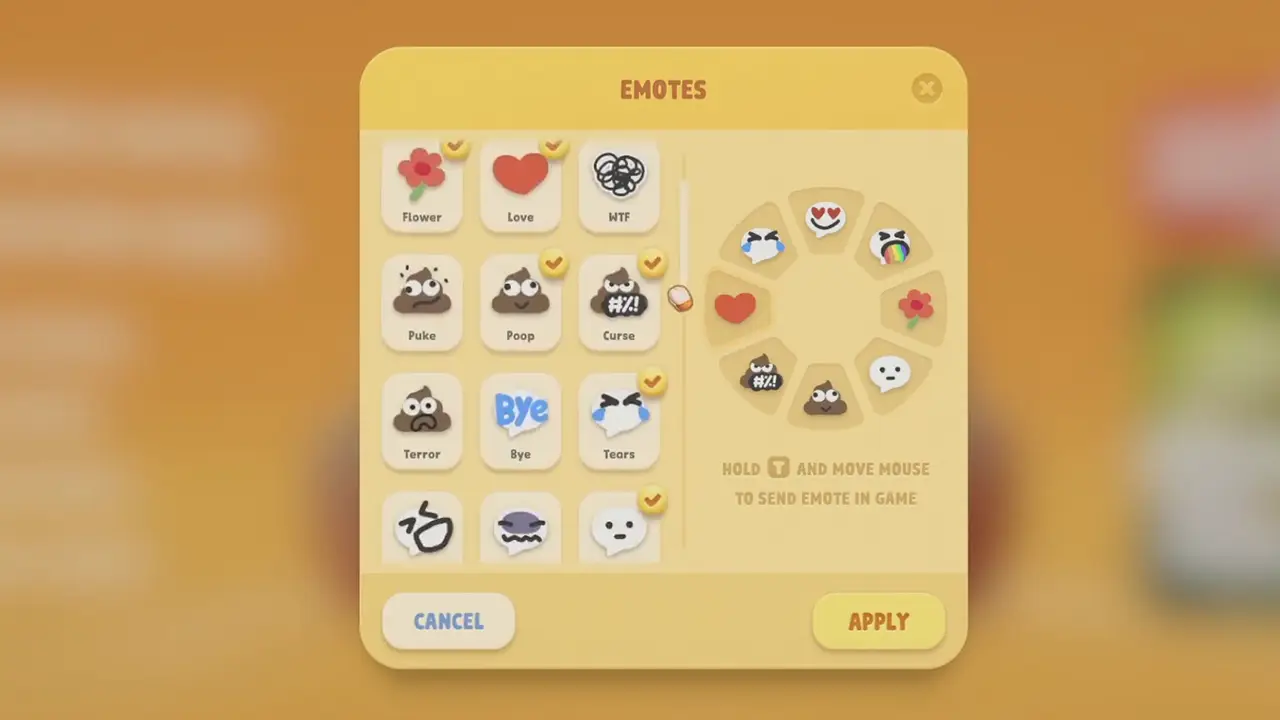 How to Customize Emotes in Party Animals
