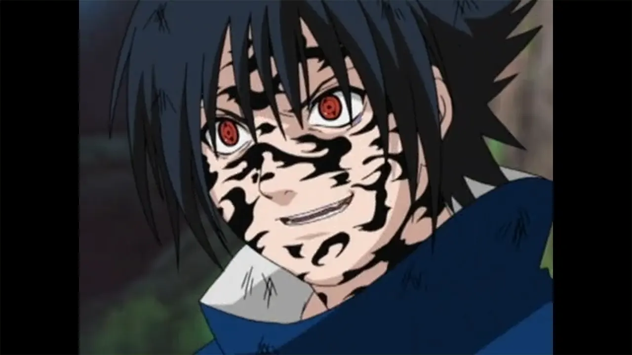 What is the Curse Mark on Sasuke in Naruto