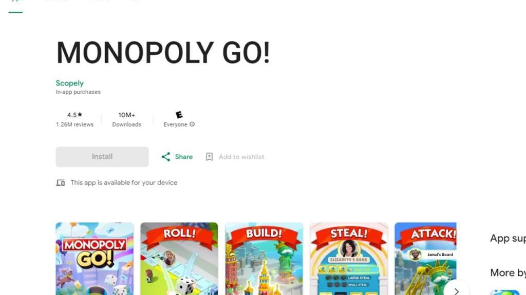 app not compatible with phone monopoly go
