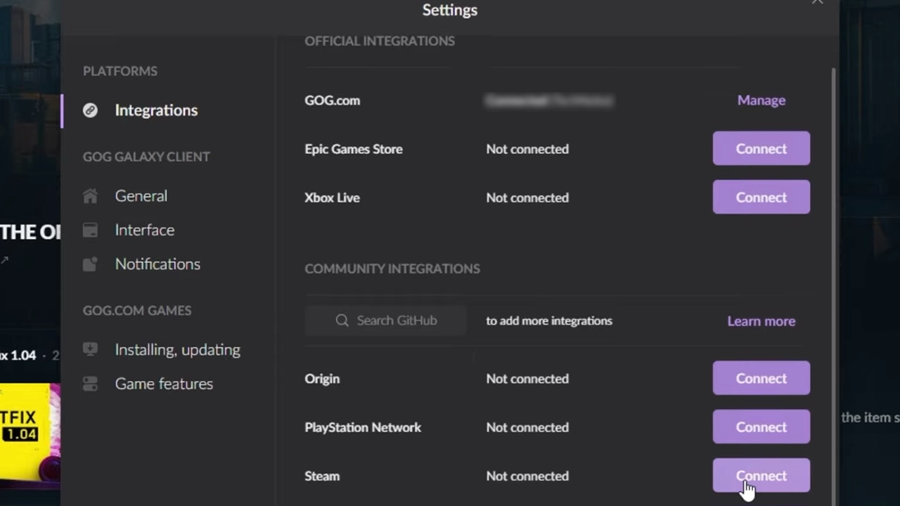 How To Pair GOG Galaxy To Steam 