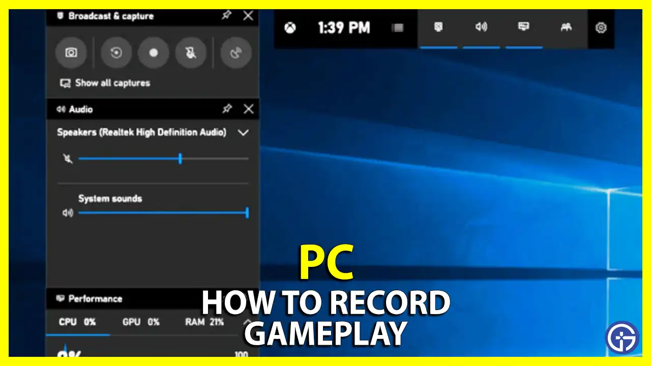 how to record gameplay on PC