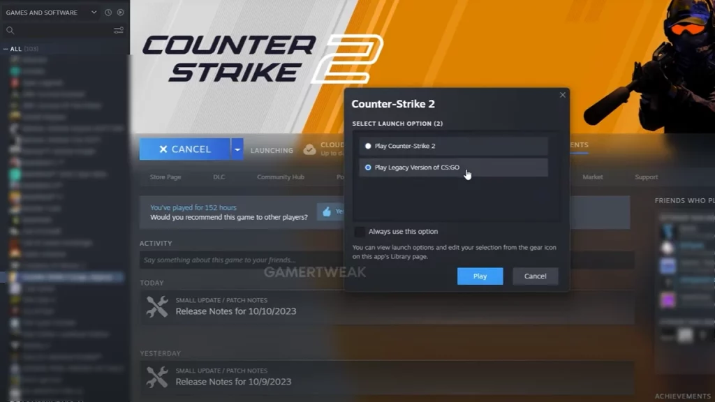 play csgo after cs2 release