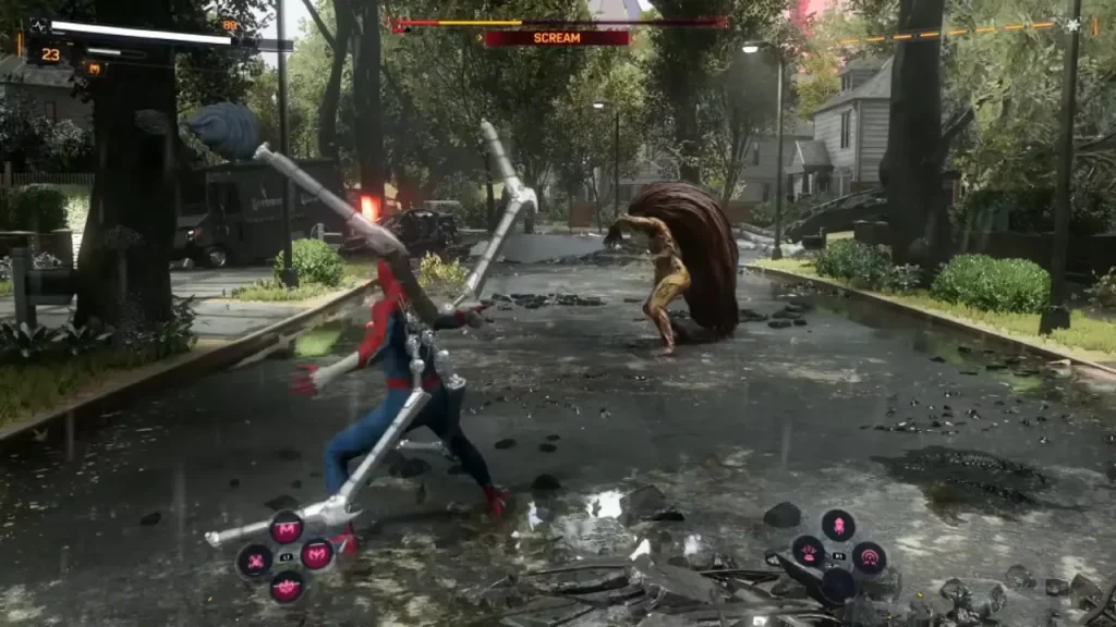 Scream Boss Fight In Spider-Man 2