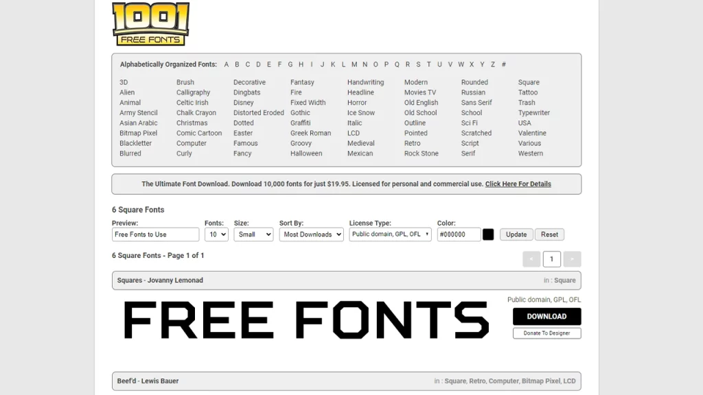 where can I download free fonts