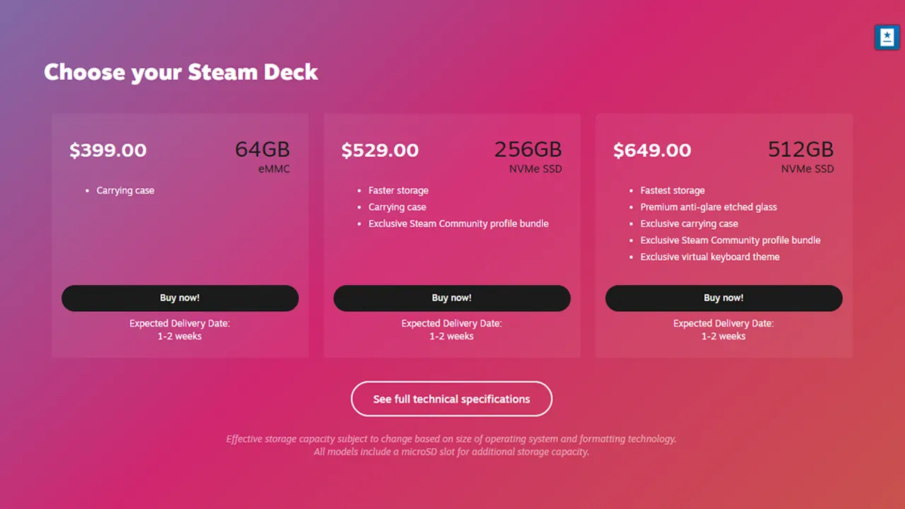 which steam deck should i buy or get