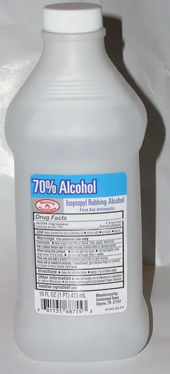 70 isopropyl alcohol solution Rubbing alcohol