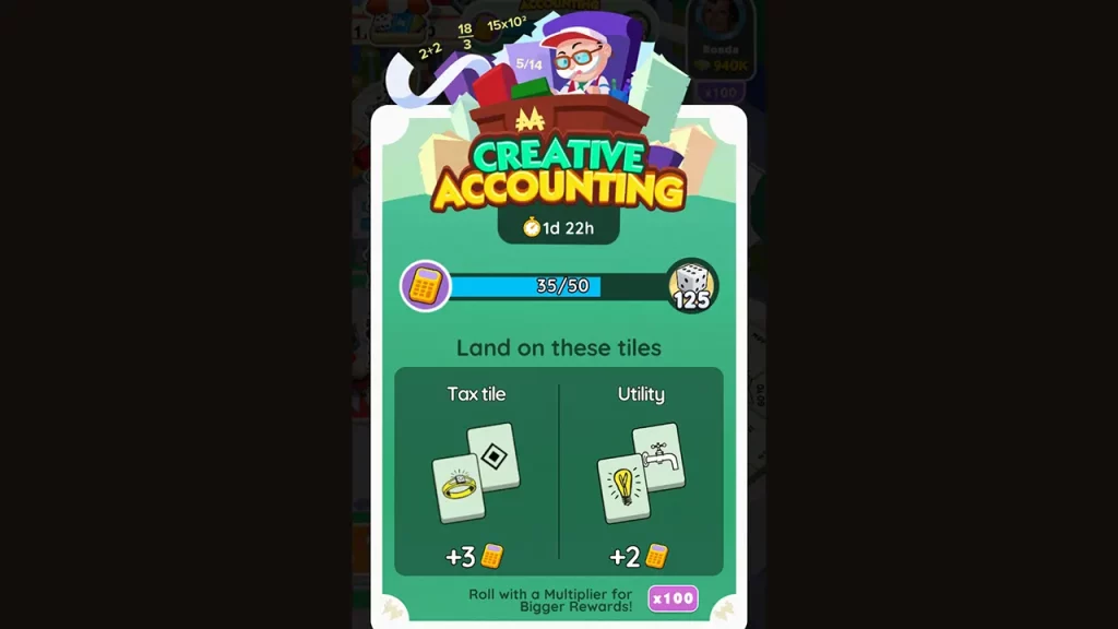 All Creative Accounting Monopoly Go Milestones Rewards