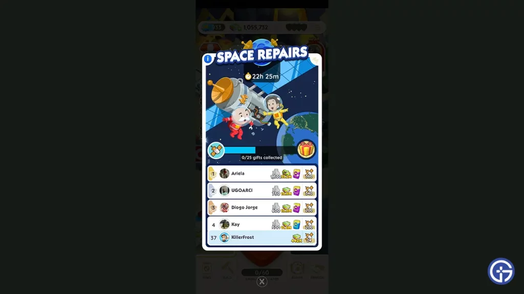 All Space Repairs Event Milestones & Rewards in Monopoly GO