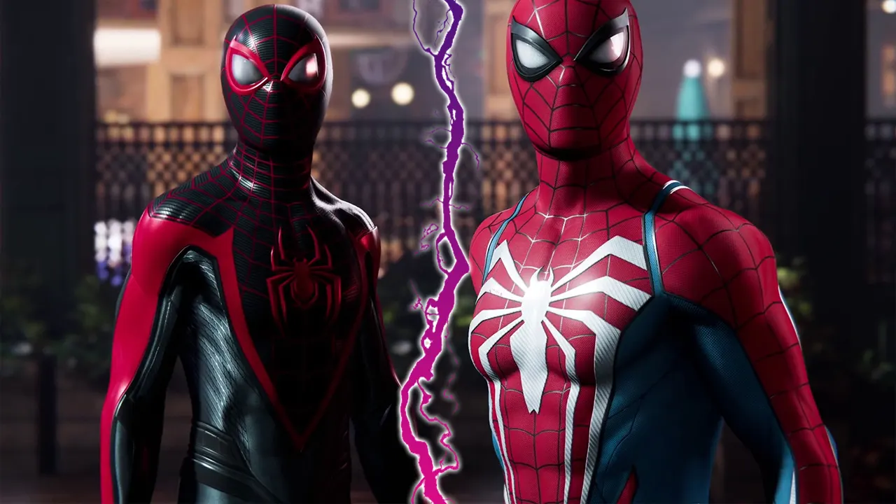 Peter vs Miles in Marvel's Spiderman 2