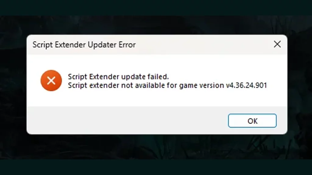 Script Extender Update Failed BG3 Fix