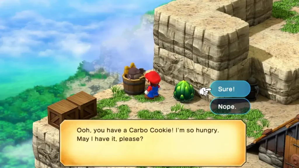 Where To Find & Use Carbo Cookie In Super Mario RPG 