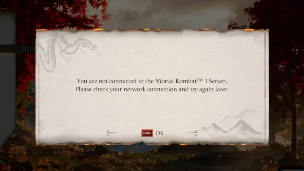 How To Fix Not Connected To Server In Mortal Kombat 1