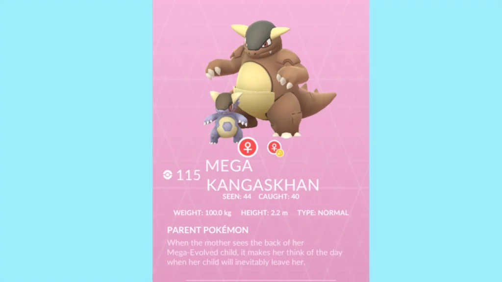 Pokemon Go Mega Kangaskhan Weakness Counters Moveset Raid