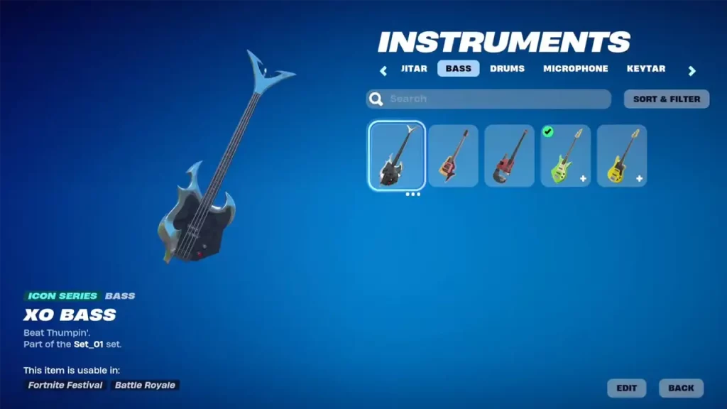 All Fortnite Festival Instruments Bass