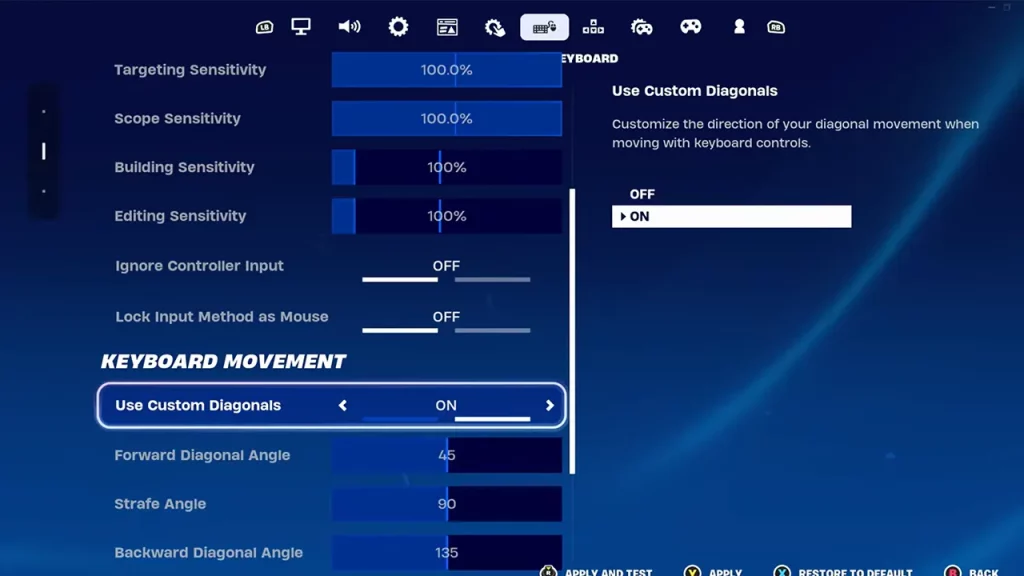 Change Keyboard Settings to Fix Movement in Fortnite Chapter 5