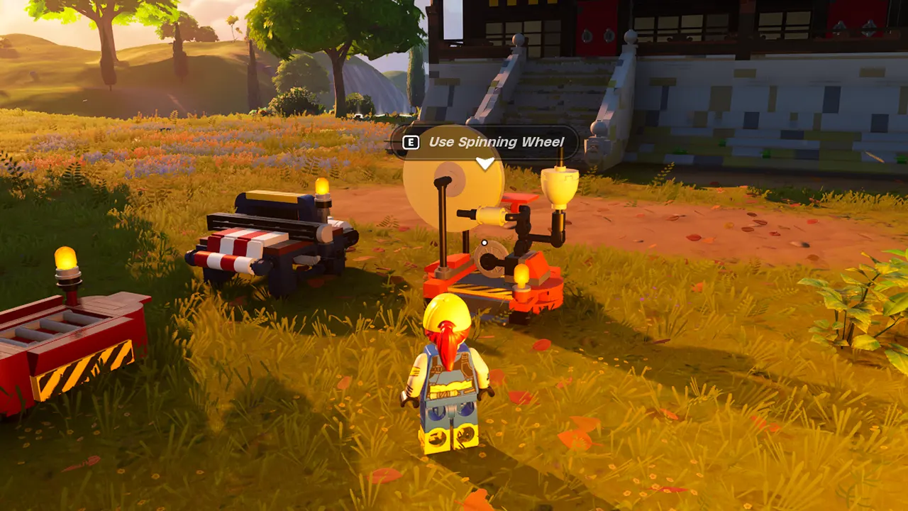 Craft a Spinning Wheel in LEGO Fortnite