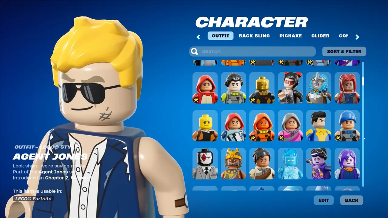 How To Change Character Appearance In LEGO Fortnite