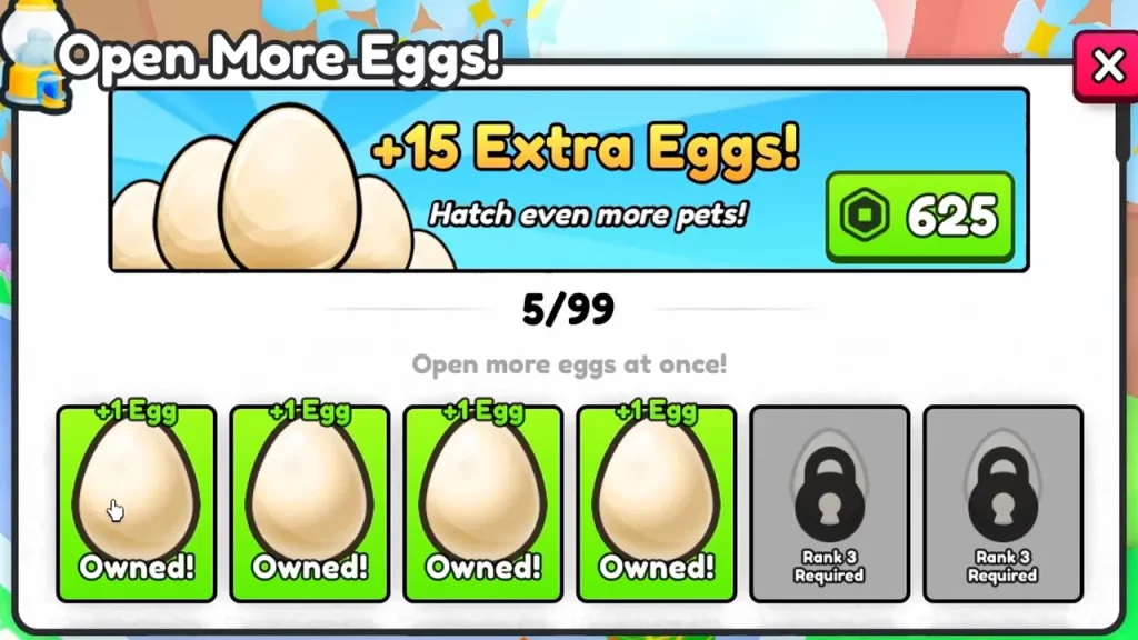 How To Hatch More Than One Eggs At Once In Pet Simulator 99