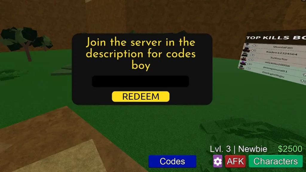 How To Redeem Modded ABA Codes
