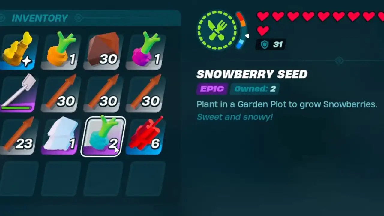 How to Craft Snowberry Seeds in LEGO Fortnite