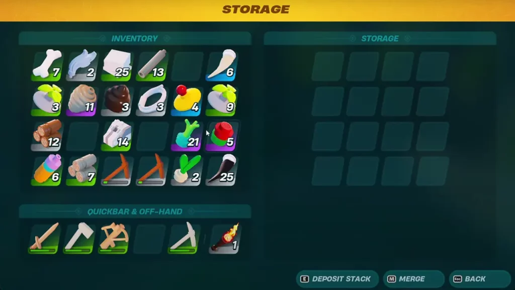 Use Storage Chests in LEGO Fortnite