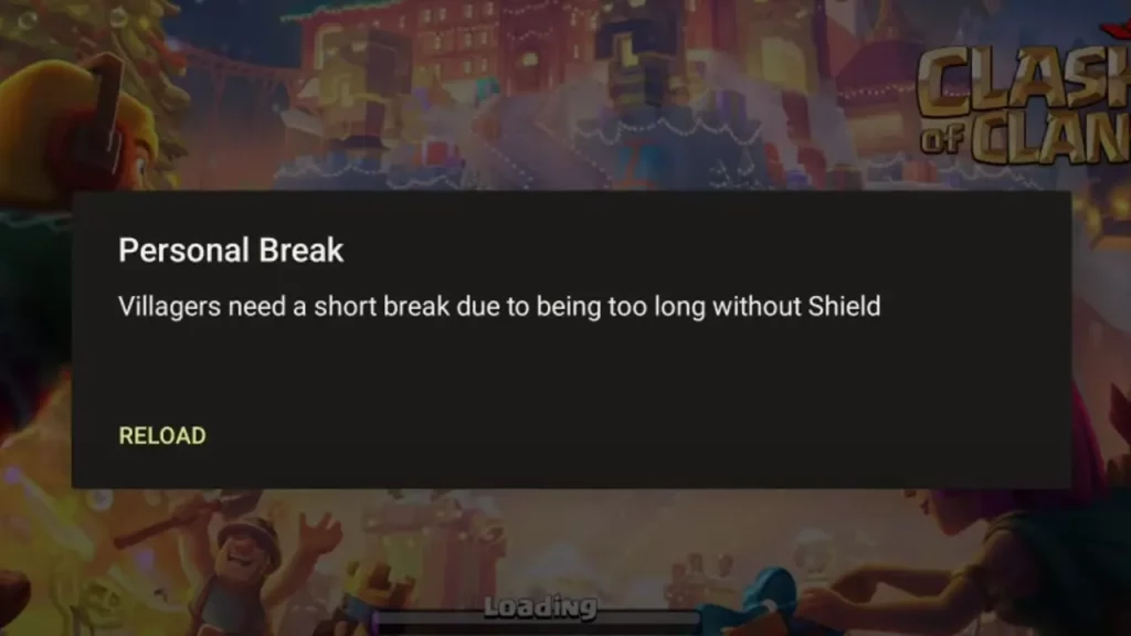 What is the Personal Break Timer in Clash of Clans